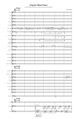 Song for Silent Voices (conductor's score only)