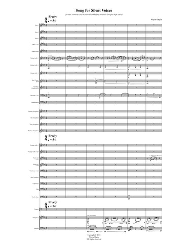 Song for Silent Voices (Score & Parts)